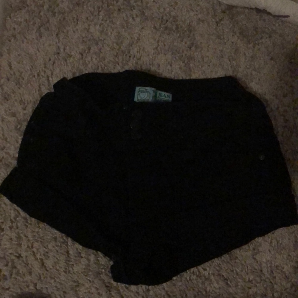 Black Jean shorts